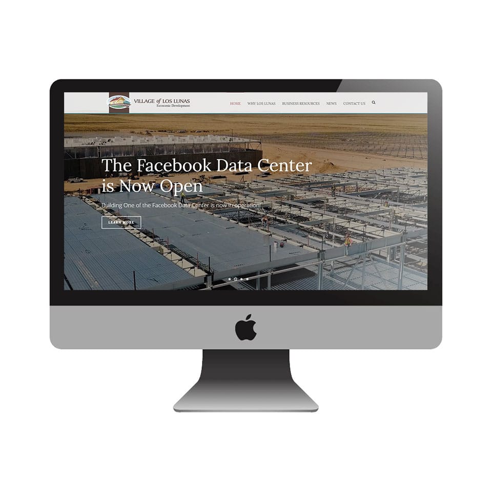 Village of Los Lunas website mock-up