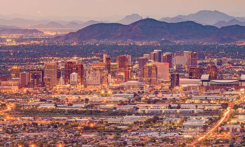 The Phoenix skyline where ON was named one of the best advertising agencies in phoenix