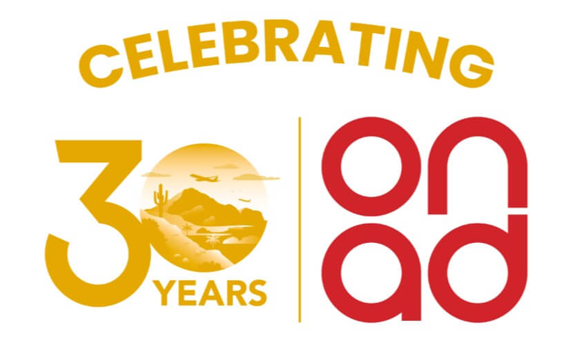 On Advertising 30 year anniversary logo