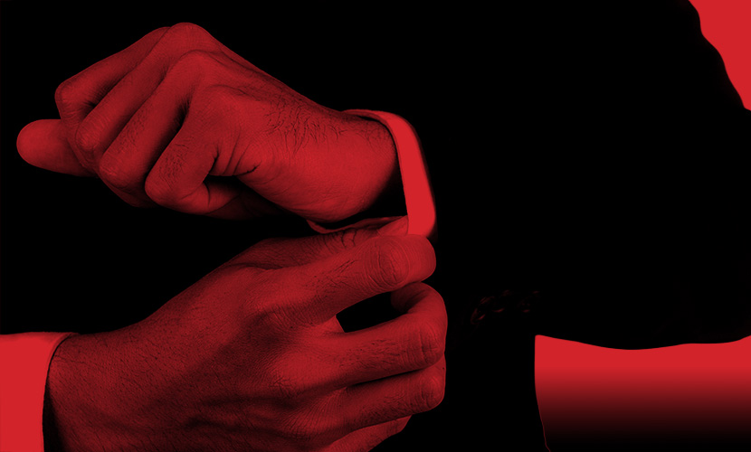 Close-Up Of Hand Adjusting Sleeve